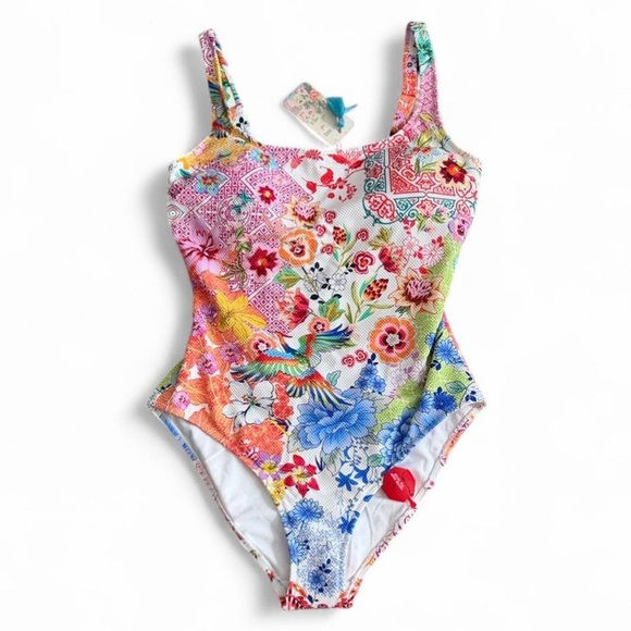 Johnny Was Other - NWT JOHNNY WAS Reverse Pique Tank One Piece Paula M